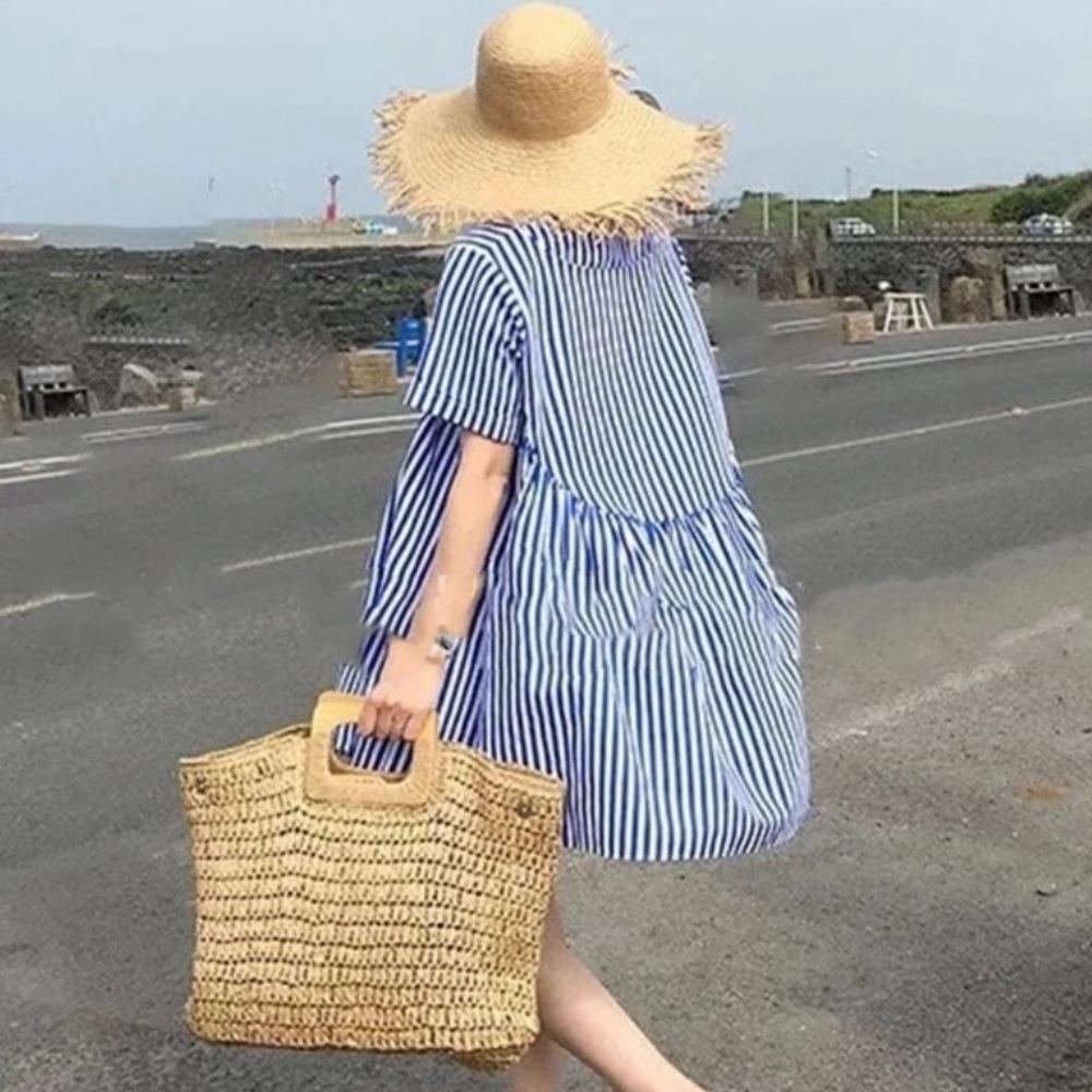 ✨ Boho Straw Woven bag in Tan.✨